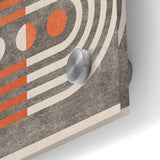 Retro Geometric Line Art with Abstract Strokes Canvas