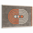 Retro Geometric Line Art with Abstract Strokes Canvas