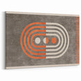Retro Geometric Line Art with Abstract Strokes Canvas