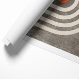 Retro Geometric Line Art with Abstract Strokes Canvas