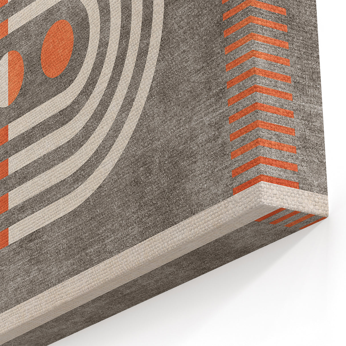 Retro Geometric Line Art with Abstract Strokes Canvas