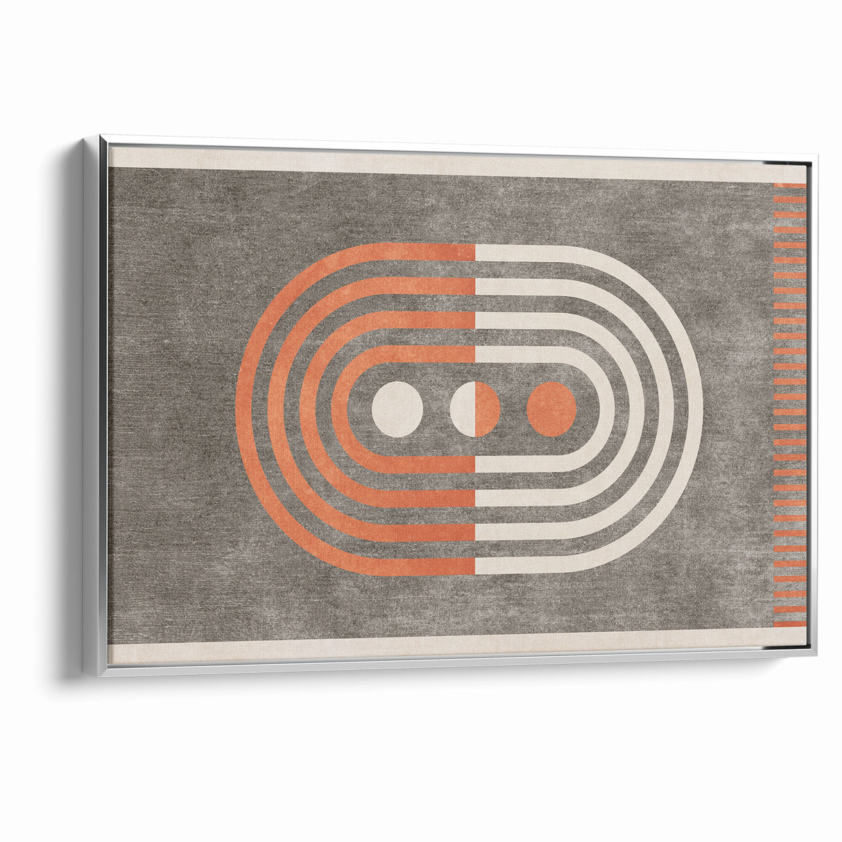 Retro Geometric Line Art with Abstract Strokes Canvas