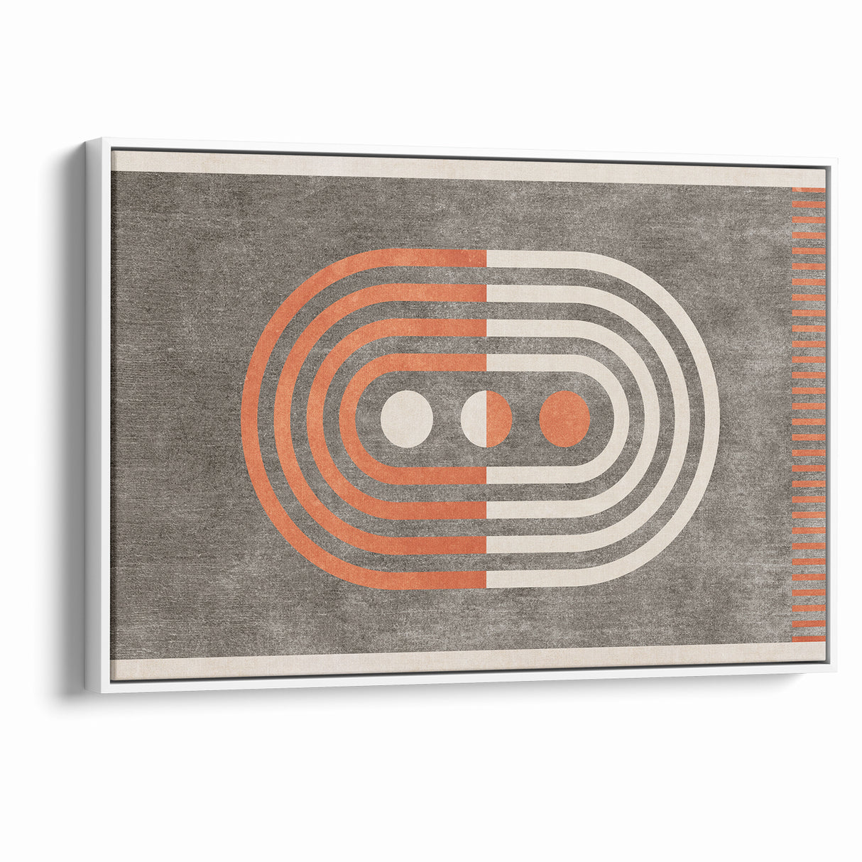 Retro Geometric Line Art with Abstract Strokes Canvas