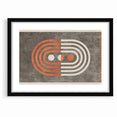 Retro Geometric Line Art with Abstract Strokes Canvas