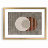 Minimalist Geometric Circles and Lines Canvas Art