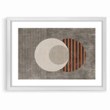 Minimalist Geometric Circles and Lines Canvas Art