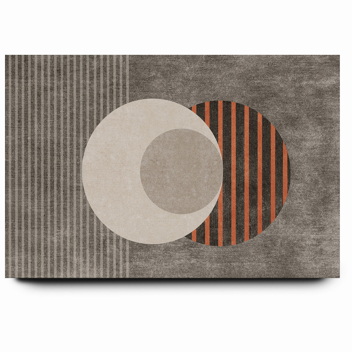 Minimalist Geometric Circles and Lines Canvas Art