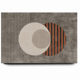 Minimalist Geometric Circles and Lines Canvas Art