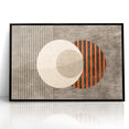 Minimalist Geometric Circles and Lines Canvas Art