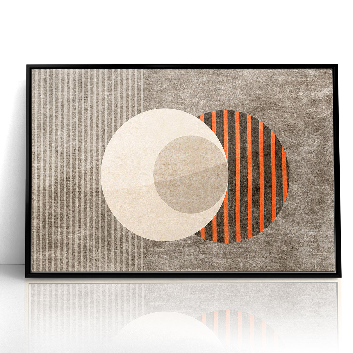 Minimalist Geometric Circles and Lines Canvas Art