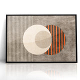 Minimalist Geometric Circles and Lines Canvas Art