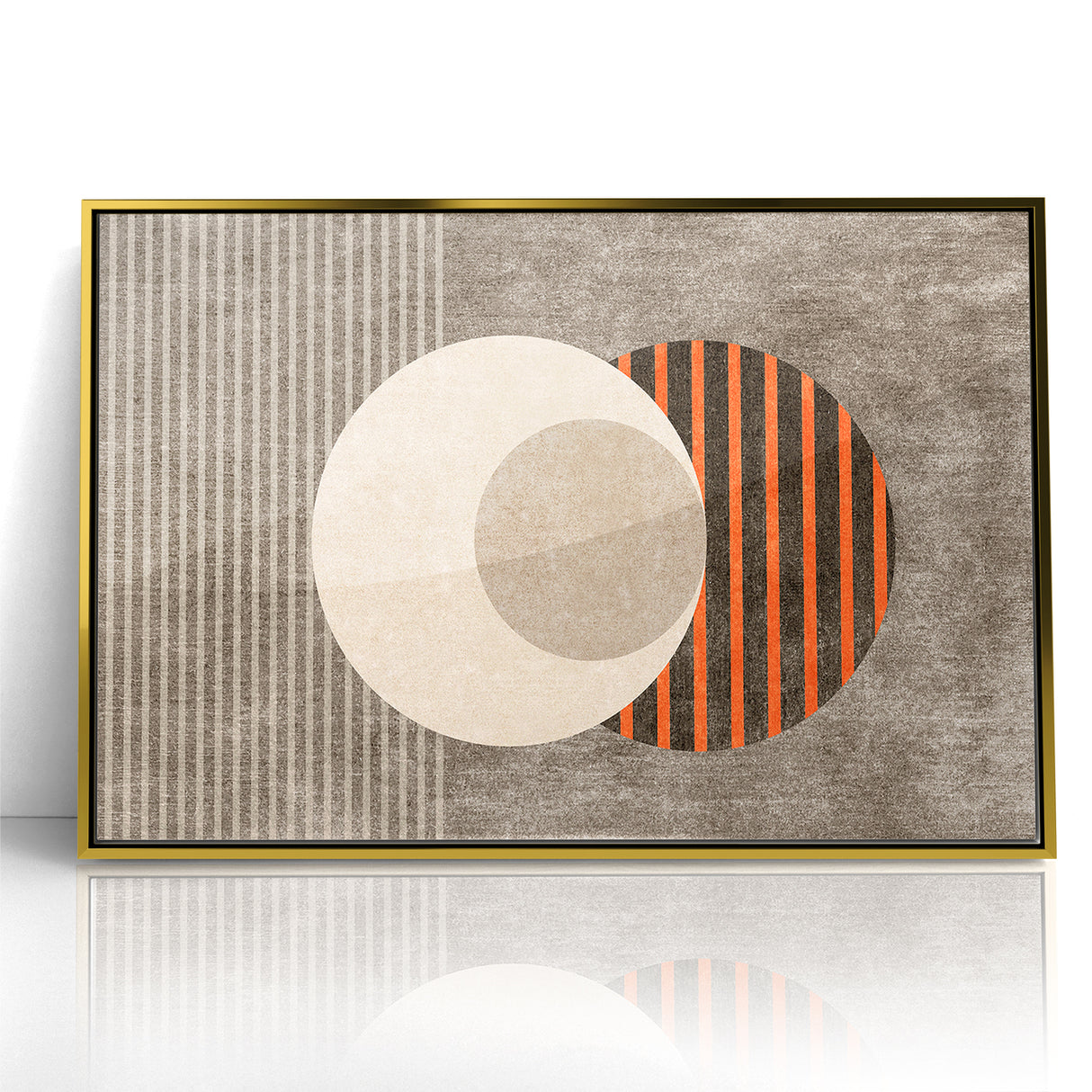 Minimalist Geometric Circles and Lines Canvas Art