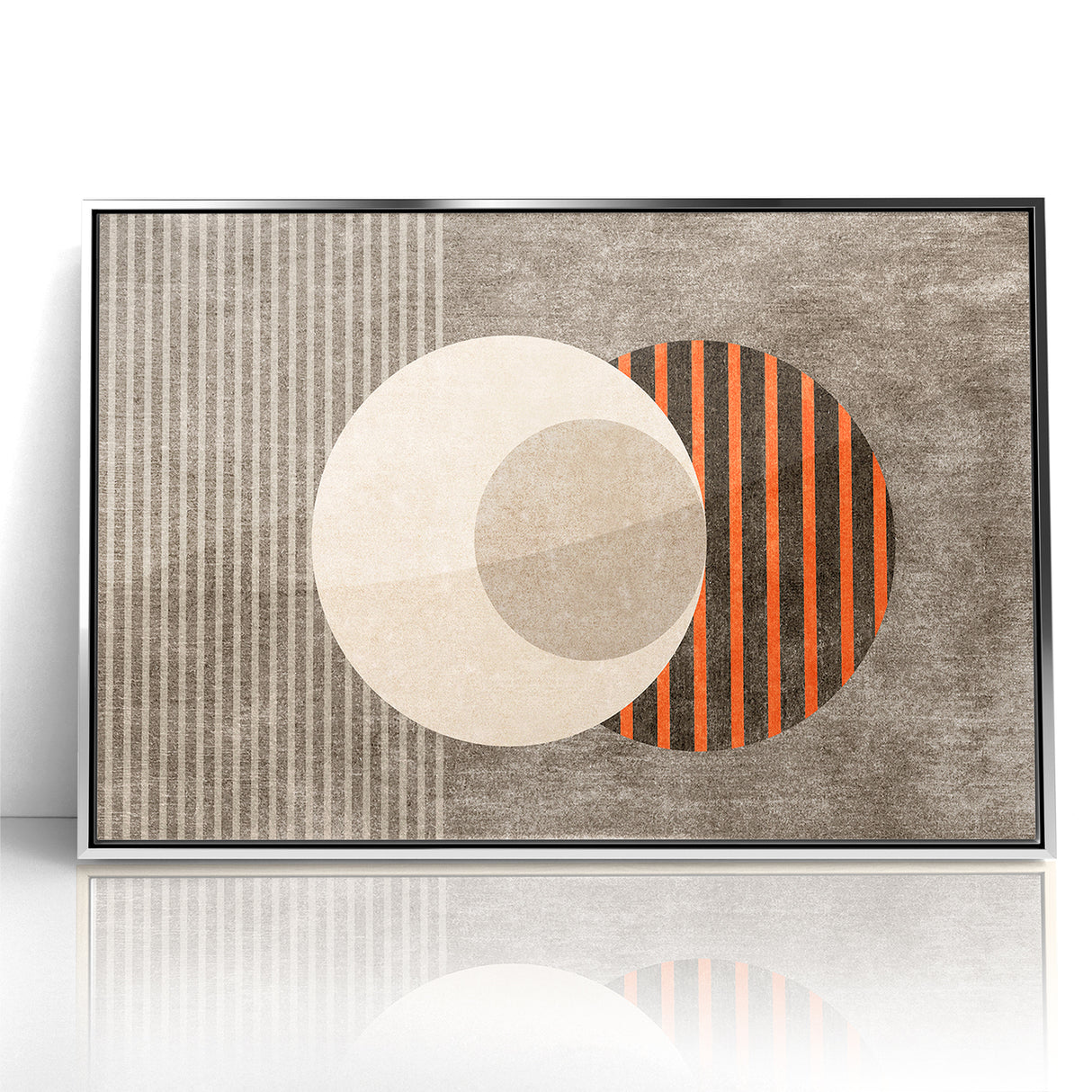 Minimalist Geometric Circles and Lines Canvas Art