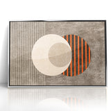 Minimalist Geometric Circles and Lines Canvas Art