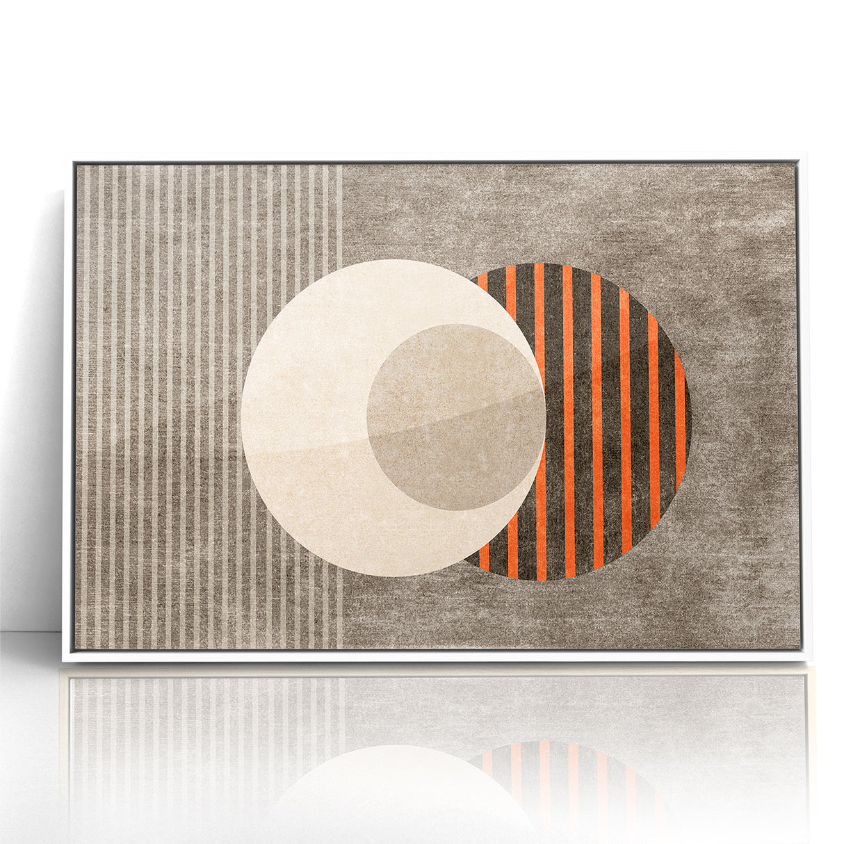 Minimalist Geometric Circles and Lines Canvas Art