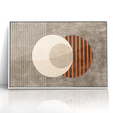 Minimalist Geometric Circles and Lines Canvas Art
