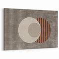 Minimalist Geometric Circles and Lines Canvas Art