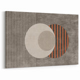 Minimalist Geometric Circles and Lines Canvas Art