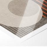 Minimalist Geometric Circles and Lines Canvas Art