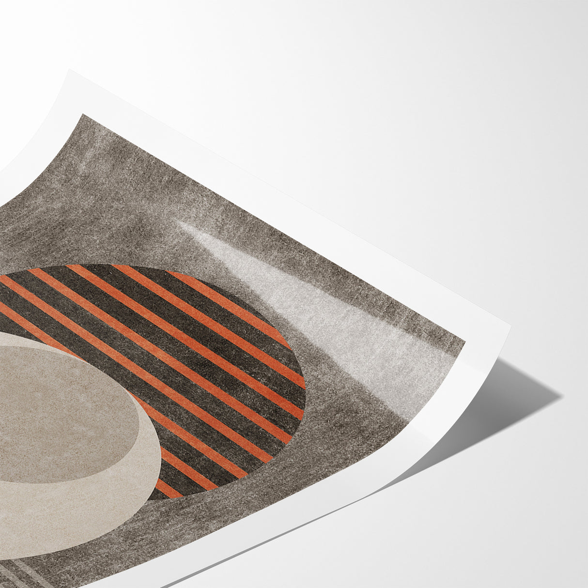 Minimalist Geometric Circles and Lines Canvas Art