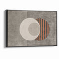 Minimalist Geometric Circles and Lines Canvas Art