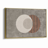Minimalist Geometric Circles and Lines Canvas Art
