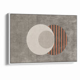 Minimalist Geometric Circles and Lines Canvas Art