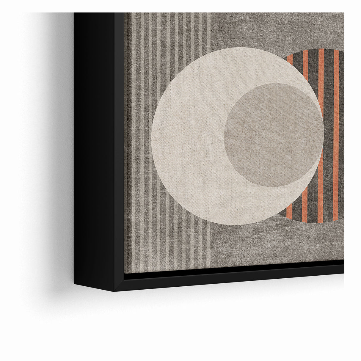 Minimalist Geometric Circles and Lines Canvas Art