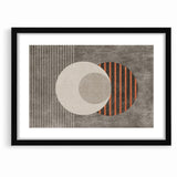 Minimalist Geometric Circles and Lines Canvas Art