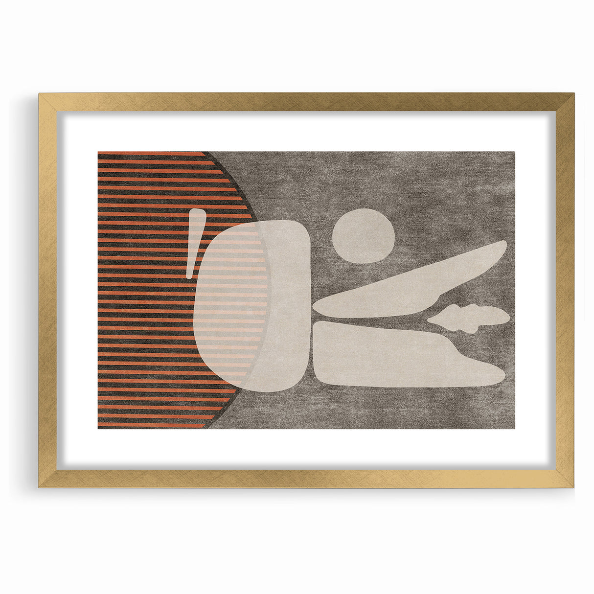 Abstract Minimalist Shapes and Lines Canvas Art