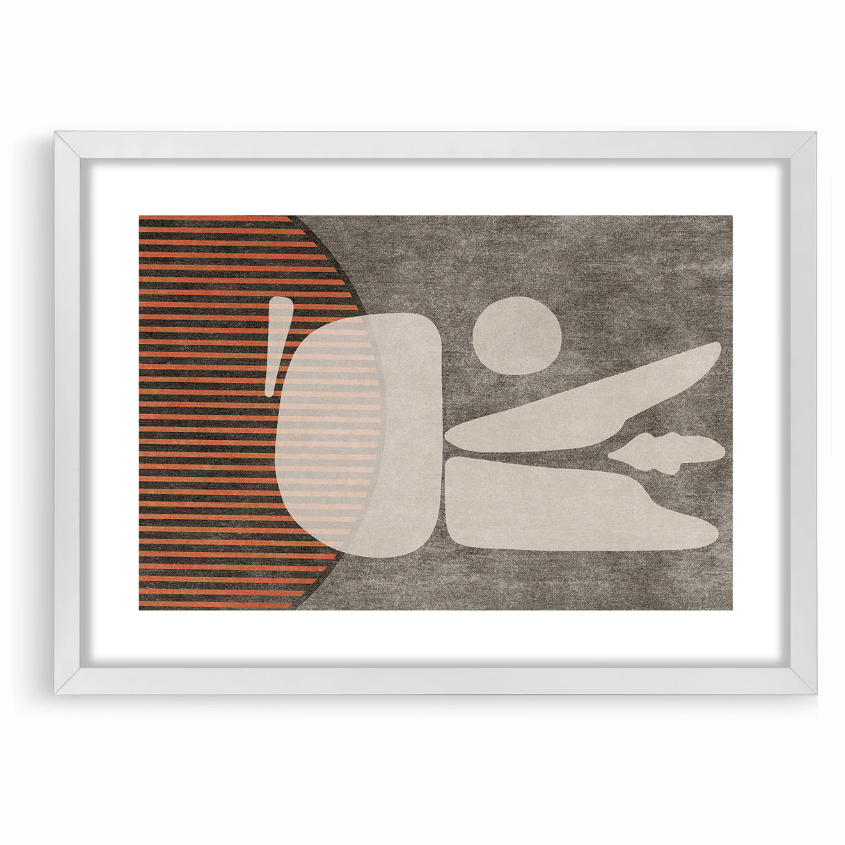 Abstract Minimalist Shapes and Lines Canvas Art