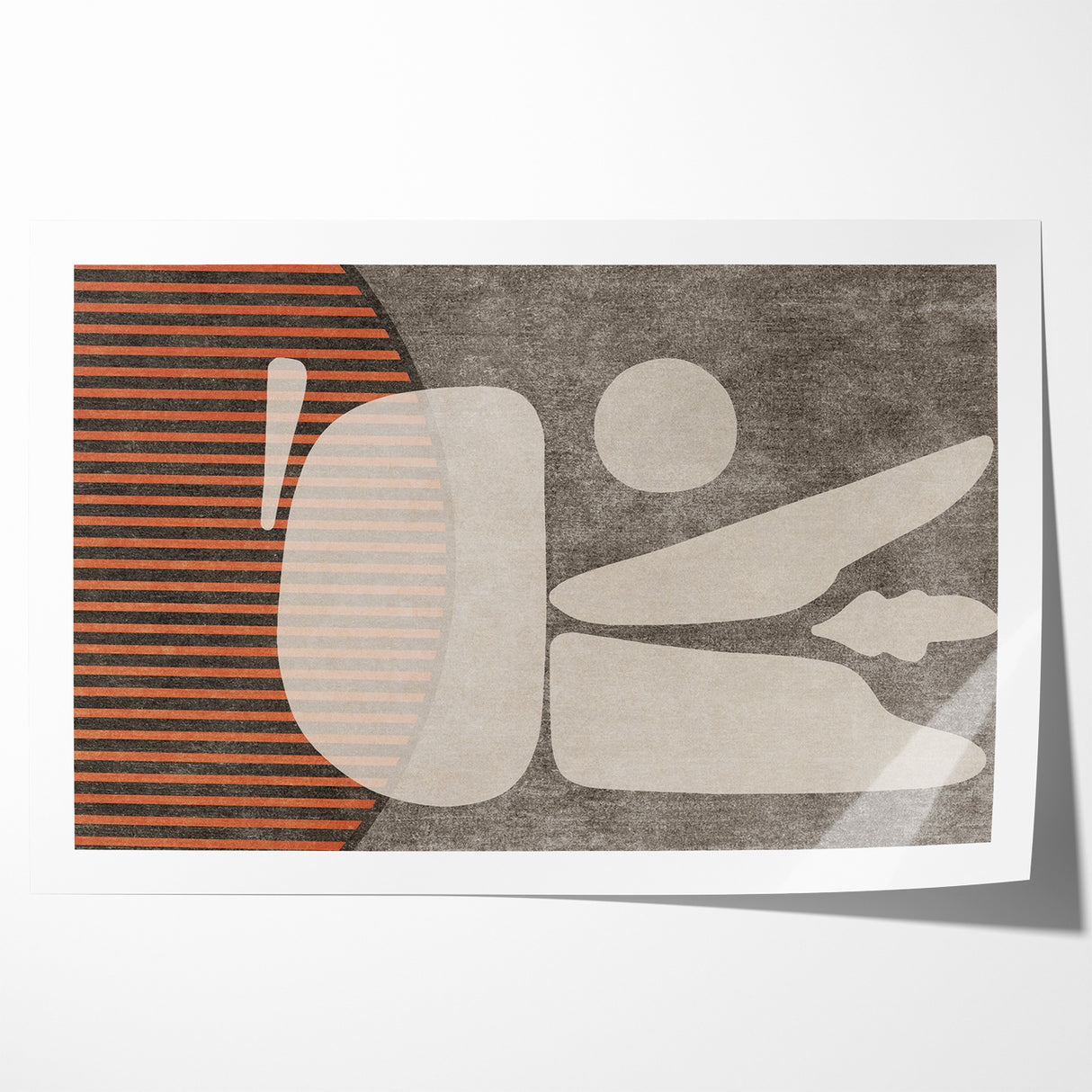 Abstract Minimalist Shapes and Lines Canvas Art