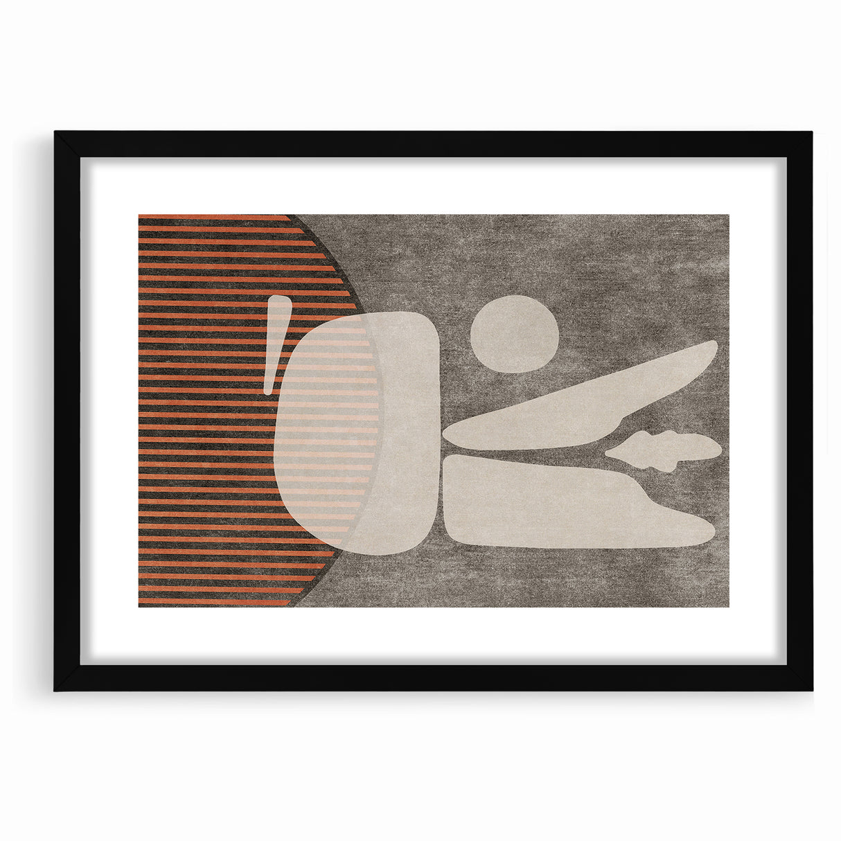 Abstract Minimalist Shapes and Lines Canvas Art