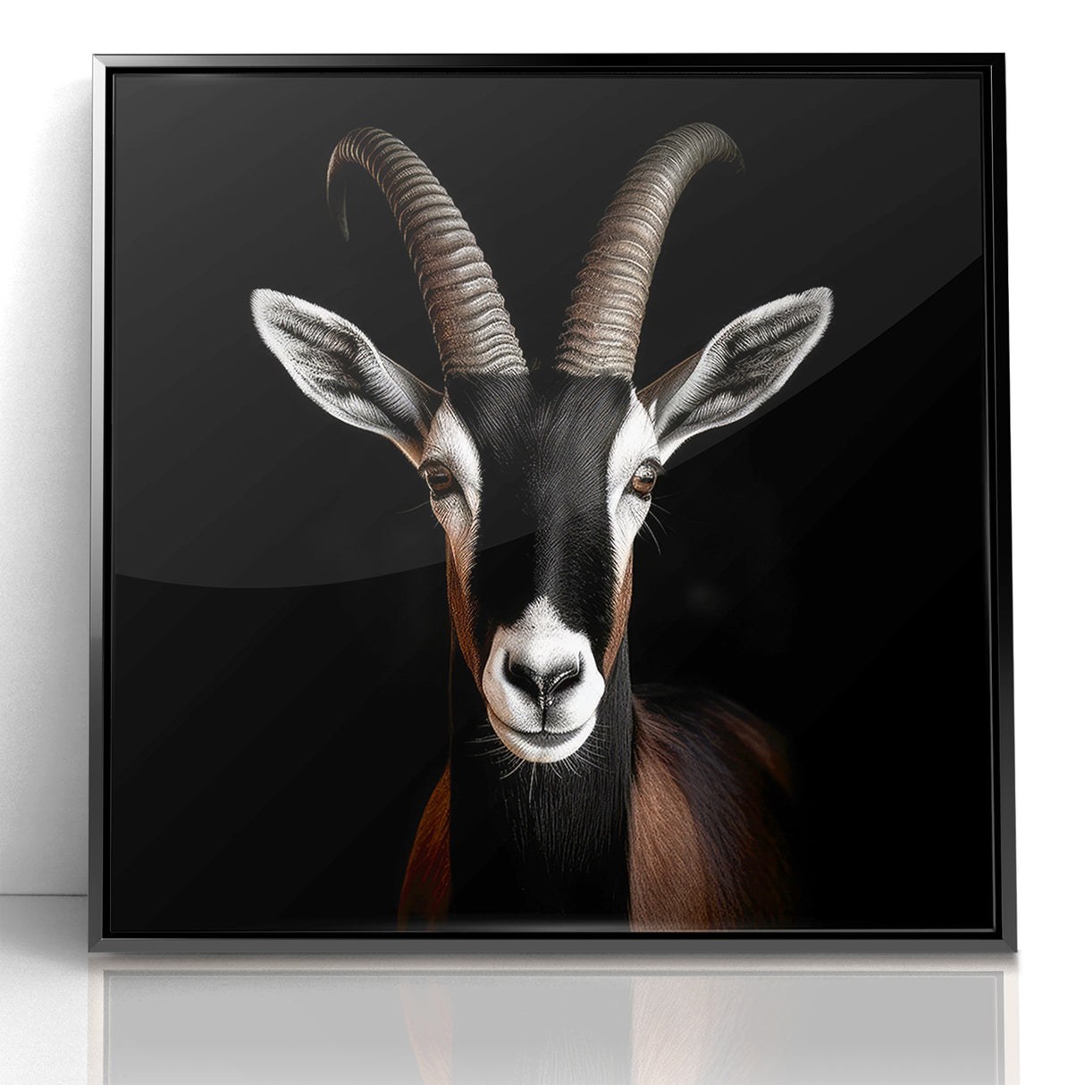 Elegant Black Antelope Wildlife Art – Captivating Antelope Canvas Prints