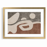 Abstract Shapes and Stripes Minimalist Canvas Art
