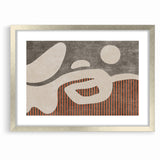Abstract Shapes and Stripes Minimalist Canvas Art