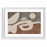 Abstract Shapes and Stripes Minimalist Canvas Art
