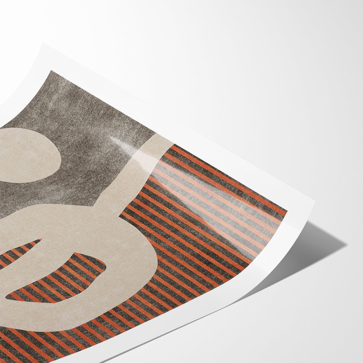 Abstract Shapes and Stripes Minimalist Canvas Art