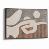 Abstract Shapes and Stripes Minimalist Canvas Art