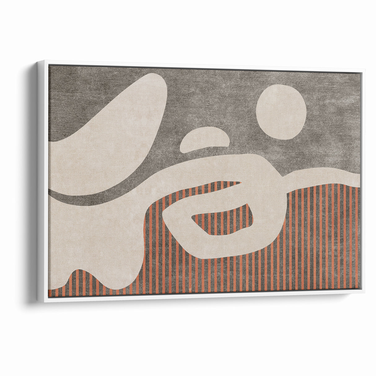 Abstract Shapes and Stripes Minimalist Canvas Art