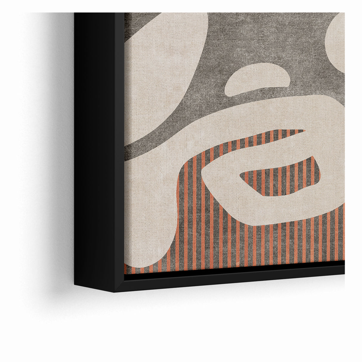 Abstract Shapes and Stripes Minimalist Canvas Art