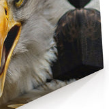 Fierce Birds of Prey Wall Art – Bald Eagle Screaming Canvas Print