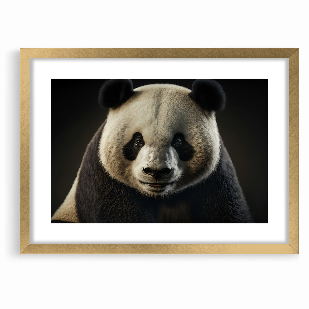Charming Wildlife Wall Art – Panda Portrait Canvas Print