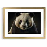 Charming Wildlife Wall Art – Panda Portrait Canvas Print