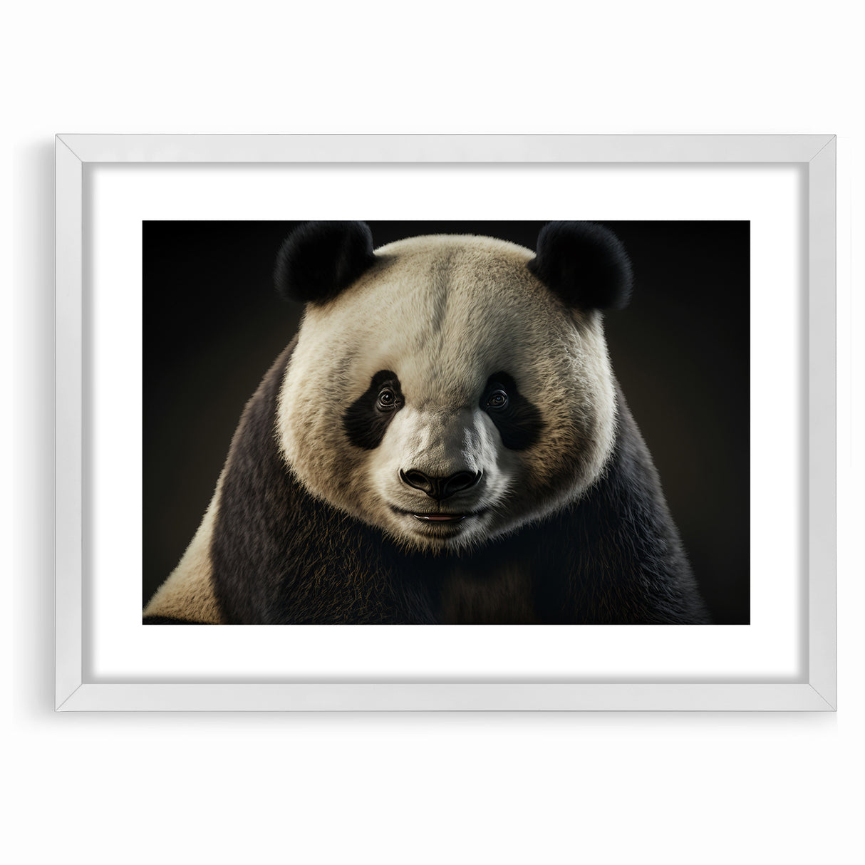 Charming Wildlife Wall Art – Panda Portrait Canvas Print