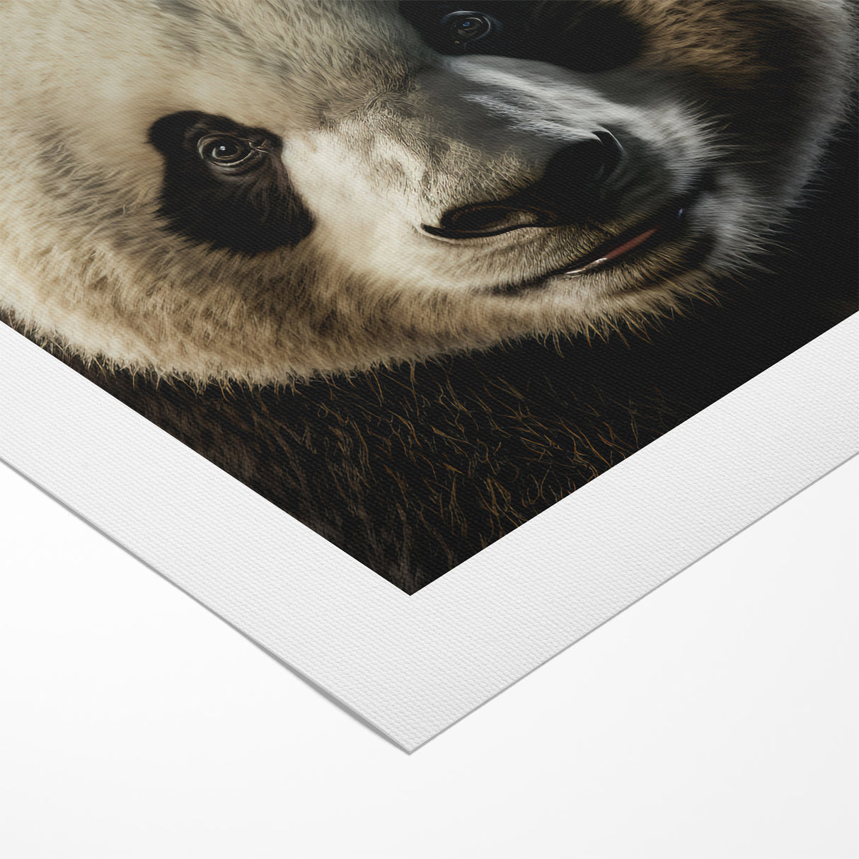 Charming Wildlife Wall Art – Panda Portrait Canvas Print