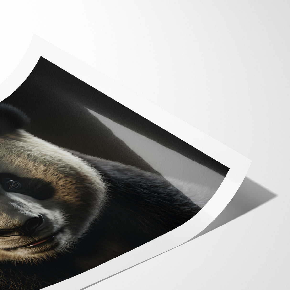 Charming Wildlife Wall Art – Panda Portrait Canvas Print
