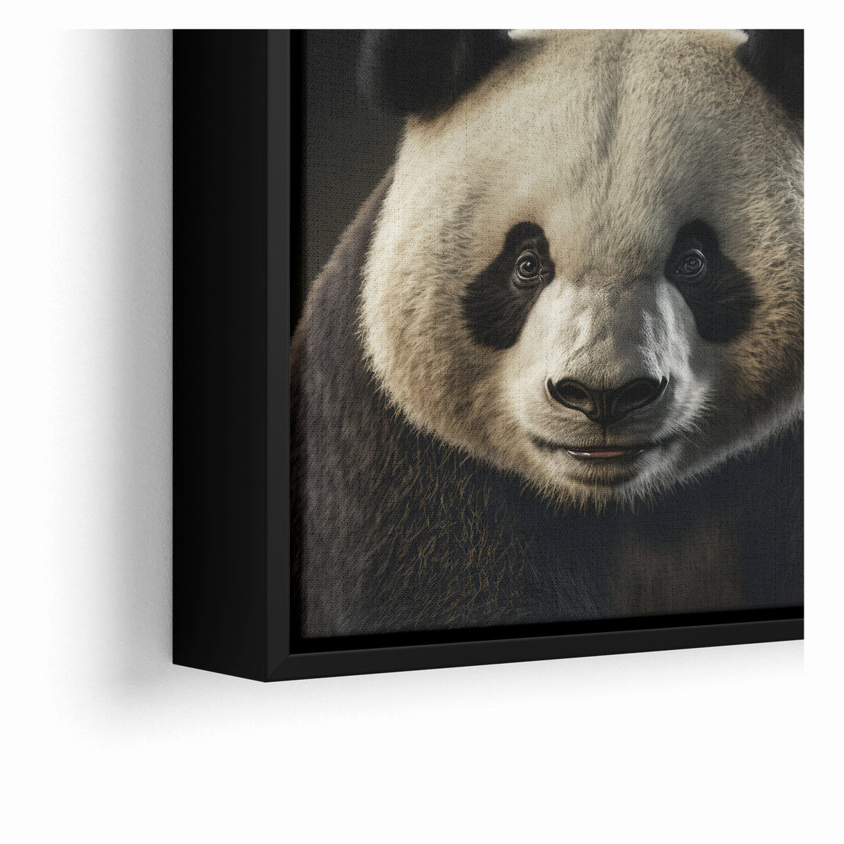 Charming Wildlife Wall Art – Panda Portrait Canvas Print