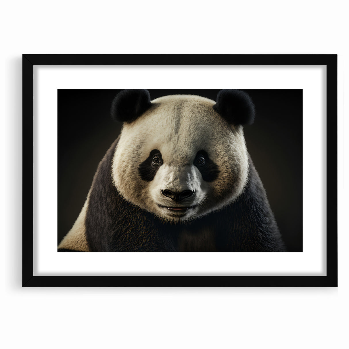 Charming Wildlife Wall Art – Panda Portrait Canvas Print