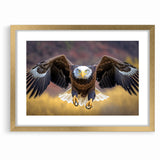 Majestic Birds of Prey Wall Art – Bald Eagle in Flight Canvas Print